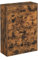 VASAGLE Schuhschrank mit 2 Klappen, Schuhkipper, Trennwände verstellbar und abnehmbar, für 12 Paar Damenschuhe oder 8 Paar Herrenschuhe, kleiner Flur, 60 x 24 x 83,5 cm, Vintage, dunkelbraun LBC02BX