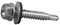 DOJA INDUSTRIAL | SELBSTSCHNEIDENDE SCHRAUBEN STAHL M5 | PACK 100 | 5,5 x 22 mm | Sechskant Bohrschrauben Schrauben metall mit Unterlegscheibe | Für Metall Karosserie schrauben Blechschrauben