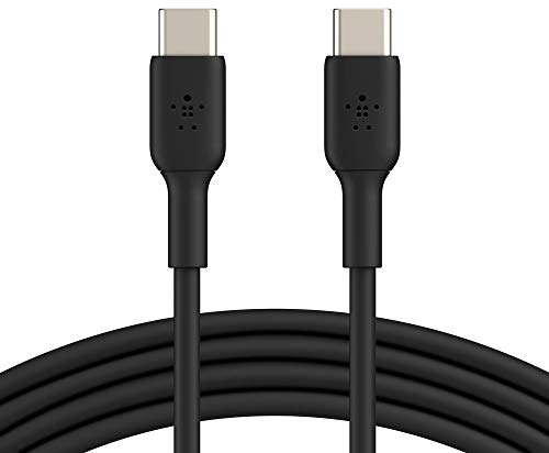 Belkin BoostCharge câble USB-C vers USB-C, câble USB C charge rapide, câble certifié USB-IF pour iPhone 15, Plus, Pro, Pro Max, Samsung Galaxy S24, S23, iPad Pro, Google Pixel, etc., 1 m, noir