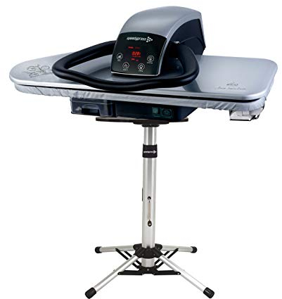 Speedypress Dampfbügelpresse 91HD Silber, strapazierfähig, professionell, 91 cm, mit Ständer (+ kostenloser Bügelaufsatz, Anti-Kalk-Wasserfilter, Ersatzbezug und Schaumstoffunterfilz)
