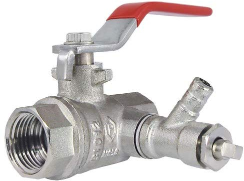 Muffenkugelhahn PN 25 DN 25-1 IG-IG langer Hebel mit Entleerung eignet sich perfekt zur Installation in den Bereichen Trinkwasser, Heizung und Industrie