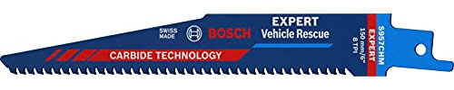 Bosch Professional 10x Hojas de sierra sable Expert `Vehicle Rescue` S 957 CHM (para Vidrio, Acero resistente, Longitud 150 mm, accesorios Sierra sable)