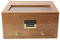 NSGJUYT Zigarre Humidor 2 Schubladen Zedernholz Tragbare Humidor Box Zigarettenkoffer Fit 25-50 Zigarrenschrank