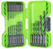 Greenworks Brocas HSS 135° con punta dividida (juego completo de 21 brocas de óxido negro de 1,5mm a 10mm compatibles con todos los taladros y destornilladores inalámbricos)