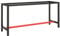 vidaXL Telaio Banco da Lavoro Nero e Rosso Opaco 170x50x79 cm Metallo