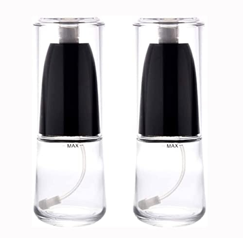 SMSOM Pulverizador de aceite for cocinar 210 ml for freidador de aire Aceite de oliva Spray Botella Reutilizable EVO Pulverizador Pulverizador de aceite Dispensador Portátil Gadgets de cocina for Barb
