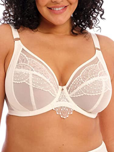 Elomi Women's Priya Underwire Plunge Bra, Vanilla, 36GG US