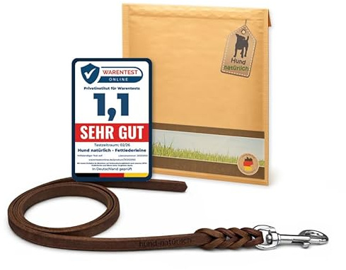 Fettlederleine 1m / 1,35m / 2,20m / 3m Chrom oder Messing ohne Handschlaufe (3m x 15mm, braun, Chrom Haken)