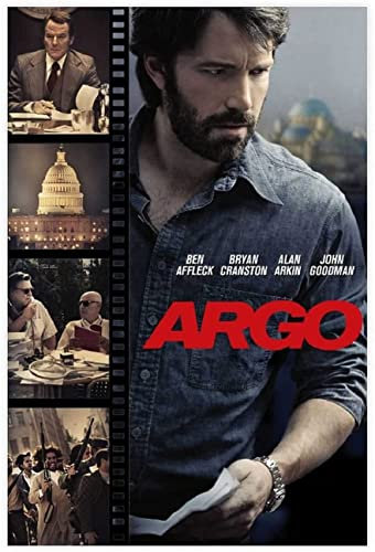 Shenywell Leinwand Bilder Classic Movie Poster Argo 1 Wall Art Decor Print Bilder für Wohnzimmer Schlafzimmer 60x90cm Kein Rahmen