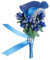 SHTGOI Calla Lily Boutonniere Künstlicher Blumenstrauß Strass Brosche Handgefertigte Ansteckblume mit Sicherheitsnadel Blume Corsagen Hochzeit Zubehör für Braut Bräutigam Klein Blau