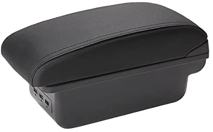 Hxfghz Auto-Armlehnenbox Ablagefach Für VW Für Polo Mk5 6R Für Vento 2012-2018 Dual-Layer-Multifunktions-Handlaufkoffer Auto Mittelarmlehne Handschuhfach (Color : B)