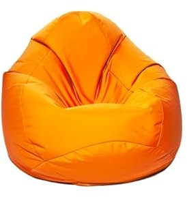 Jumbo Bag 29151-42 Scuba Pouf Poire Polyester Orange 80 x 80 x 130 cm Taille XXL
