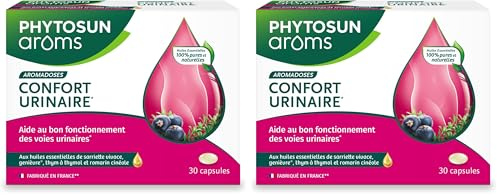 Phytosun Arôms - Capsules confort urinaire aux Huiles Essentielles – 1 x 30 Capsules (Lot de 2)