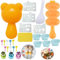 Gpurplebud Reiskugelformen, Onigiri-Formen-Set, niedliche Tier-Sushi-Formen, Reisformer, Reiskugel-Shaker, Bento-Box, Zubehör, DIY mit Nori-Algen-Stanzer, Lebensmittel-Picker, 21 Stück