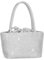 UBORSE Damen Clutch Abendtasche Glitzer Umhängetasche kleine Strass Handtasche Schultertasche Kette Tasche für Braut Hochzeit Party Disko - Silber
