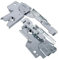 FIGEVIDA KIT CERNIERE PORTA LAVASTOVIGLIE COMPATIBILE PER REX ELECTROLUX 50286356006, 50282839005, 50286140004 MODELLI F880, TP., ESI. F6501, TQ.