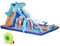 Outsunny Castillo Hinchable Infantil 6 en 1 Castillo Hinchable para Niños con Tobogán Piscina Muro de Escalada Cañón de Agua y Bolsa de Transporte Temática de Tiburón 440x350x240 cm Multicolor
