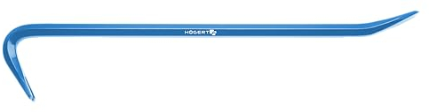 HÖGERT TECHNIK Pied de biche hexagonal en acier au carbone, effet de levier optimal et résistance à la flexion, 800 x 19 mm, dureté HRC 42-48
