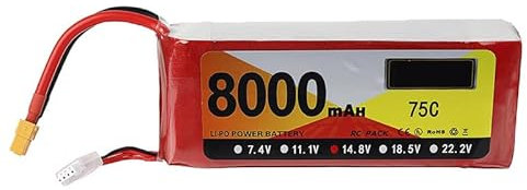 14.8V 4S Lipo Akku 75C 8000mAh Lipos RC Akku mit XT-60 Stecker für RC Hubschrauber 1/8 1/10 RC Plane Flugzeug
