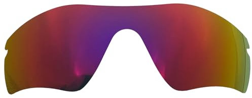 Wetnenss Verres de rechange pour lunettes de soleil Oakley Radar Path/Radar Path Asian Fit Sunglass, polarisées, épaisseur 1,5 mm, prévention du sel, résistants aux huiles (dark red)