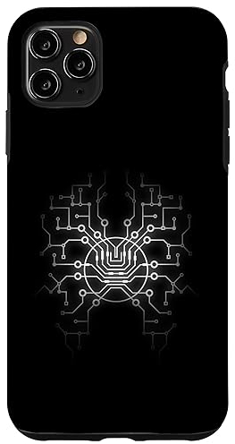 Carcasa para iPhone 11 Pro Max Ingeniero de placa eléctrica Circuito de datos de CPU Nerd