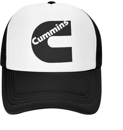 ORHFHVW Baseballkappe Gasbetriebener Motor Cummins Mesh Erwachsene Casual Trucker Hut Papa Hut Verstellbar Polyester Papa Hut Waschbar Trucker Hut Geburtstagsgeschenk