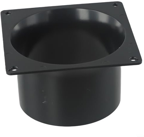 Ducting Flange- Ventilation Pipe Connector, 75MM/ 100MM/ 120MM Duct Flange Connector ABS Plastic Ventilation Wall Flange For Dryer, Extractor Pipe(100mm)