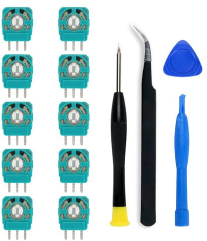 Ersatz Trimmer Potentiometer Sensor für PS5 Controller,PS5 Wireless Controller, Trim Pot Widerstände Ersatzteile,Controller Ersatzteile,für PS5 Wireless Controller,10 pcs,Mit Schraubendreher