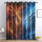 SZLYZM Feuer Und EIS Motiv Drachen Vorhänge, Verdunklungsvorhänge mit Muster Fantasie, Vorhang Blickdicht mit Ösen, Gardinen für Wohnzimmer Schlafzimmer Deko 2er Set - 260x140 (H X B)