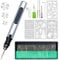 Airmpa Elektrischer Gravierstift, Bis Zu 18.000 U/min Einstellbar, USB Wiederaufladierbar Gravur Werkzeug Kit für Schmuck, Holz, Glas, Metall, Keramik Gravur DIY Gravur Werkzeug Set, Sliver