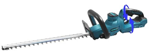 Tagliasiepi a batteria compatibile con Ma-Kita 18 V, lunghezza di taglio 51 cm, distanza di 20 mm, 1600 giri/min, senza spazzole, parafanghi di sicurezza, tagliasiepi leggeri senza fili per taglio