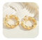 HolidayQbee Damen Ohrclips Gold Gedreht, Große Clip-Ohrringe Ohne Ohrlöcher, Glänzend & Modisch, Hautfreundlich & Farbtreu, Geschenkidee Für Frauen