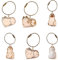 Cat Fur Storage Bottle Keychain My Pet’s Fur Container Transparent Cat Hair Storage Box Pendants Capsule Toys Pet Hair Container Collection Pet Memorial Gifts Accessories (6pcs)