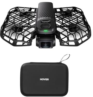 HOVERAir X1 PRO 4K Action Flying Camera, Foldable Drone with Camera with 26Mph Follow Speed, 10+ Fully Automatic Flight Modes, Fly Anywhere with OmniTerrain, SmoothCapture 2.0(Device Only&Combo case)