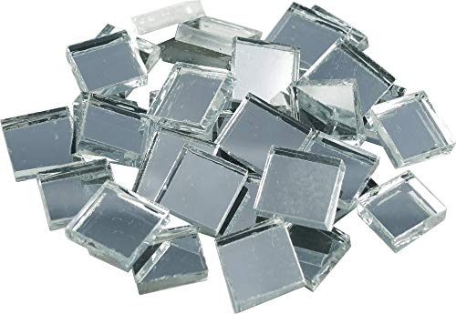 Spiegelmosaik Mosaiksteine silber 10x10mm [Spielzeug]