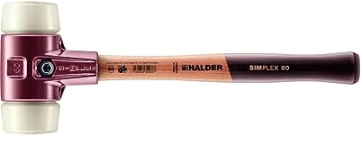 Simplex Schonhammer, Nylon; mit Tempergussgehäuse und hochwertigem Holzstiel | D=60 mm | 3008.060