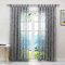 ESLIR Gardinen mit Schlaufen Vorhänge Ausbrenner Fensterschal Transparent Schlaufenschal mit Ranken Muster Grau BxH BxH 140x245cm 1 Stück
