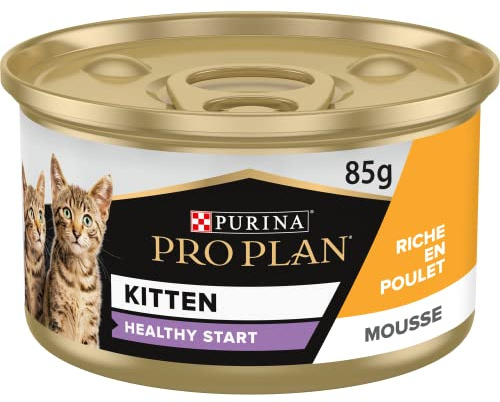 Junior Mousse Poulet 85g | Kätzchenfutter mit Huhngeschmack – schmelzende Schaumtextur für eine einfache und ausgewogene Entwöhnung – komplettes