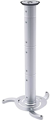SpeaKa Professional Projector Beamer-Deckenhalterung Neigbar, Drehbar Boden-/Deckenabstand (max.): 106 cm Silber