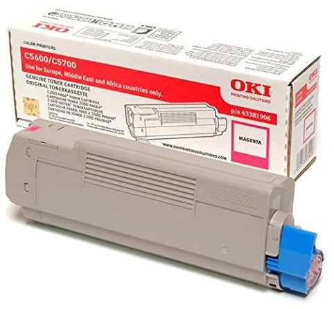 OKI 43381906 tóner y Cartucho láser - Tóner para impresoras láser (2000 páginas, Laser, OKI, 30,2 cm, 11,3 cm, 7,2 cm) Si