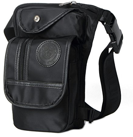 Xieben Nylon Drop Bein Tasche für Herren Frauen Tactical Military Oberschenkel Taille Gürteltasche Motorrad Fahren Radfahren Reise Tactical Outdoors Sports Bum Gürteltasche Schwarz
