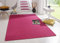 Hanse Home Indoor Teppich Fancy – Wohnzimmerteppich einfarbig Modern Velours Teppich für Esszimmer, Wohnzimmer, Kinderzimmer, Flur, Schlafzimmer, Küche – Pink, 100x150cm