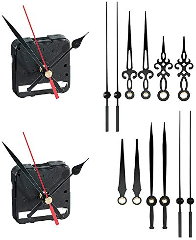 St. Leonhard Uhrenlaufwerk: 2er-Set: Flüsterleises, schleichendes Uhrwerk mit 3 Zeiger-Sets (Quarzuhr, Uhrlaufwerke, Geschenkideen)