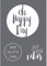 Rayher 45098000 Schablone Happy Day, Format DIN A4, mit Rakel, Siebdruck-Schablone, Malschablone, selbstklebend, Grau
