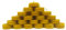 Lot de 16 bougies chauffe-plat 100% pure cire d'abeille française