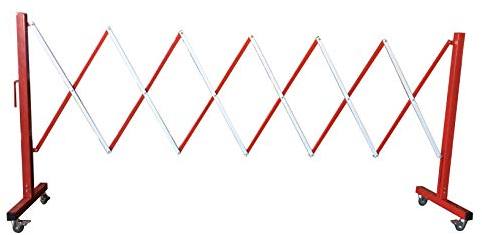 Flexibarrier Absperrschere/Scherensperre (rot/weiß)