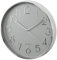 Hama Wanduhr ohne Tickgeräusche (große Wohnzimmeruhr mit 30 cm Durchmesser, analoge Küchenuhr mit schleichendem Sekundenzeiger, modernes Design) Silber-grau