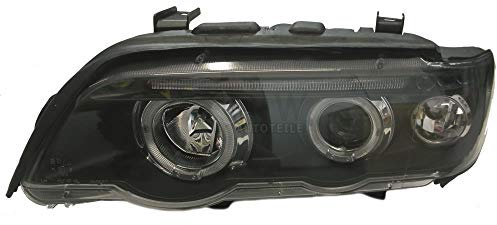 Scheinwerfer Set X5 E53 Bj. 99-03 klarglas/schwarz Angel Eyes