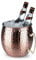 Buddy´s Bar - Moscow Mule Flaschenkühler, 5 Liter Volumen, hochwertiger Edelstahl-Kühler, lebensmittelecht, Hammerschlag-Effekt, Riesen Cocktail-Tasse, gehämmert, Kupfer Antik, 1 Stück
