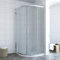 AQUABATOS® Duschkabine 90x90 x 185 cm Viertelkreis mit Einfaches Rollen Befestigungssystem Schiebetüren Runddusche Duschwand Glas Rund Dusche Schiebetür halbrund aus 6mm ESG Sicherheitsglas